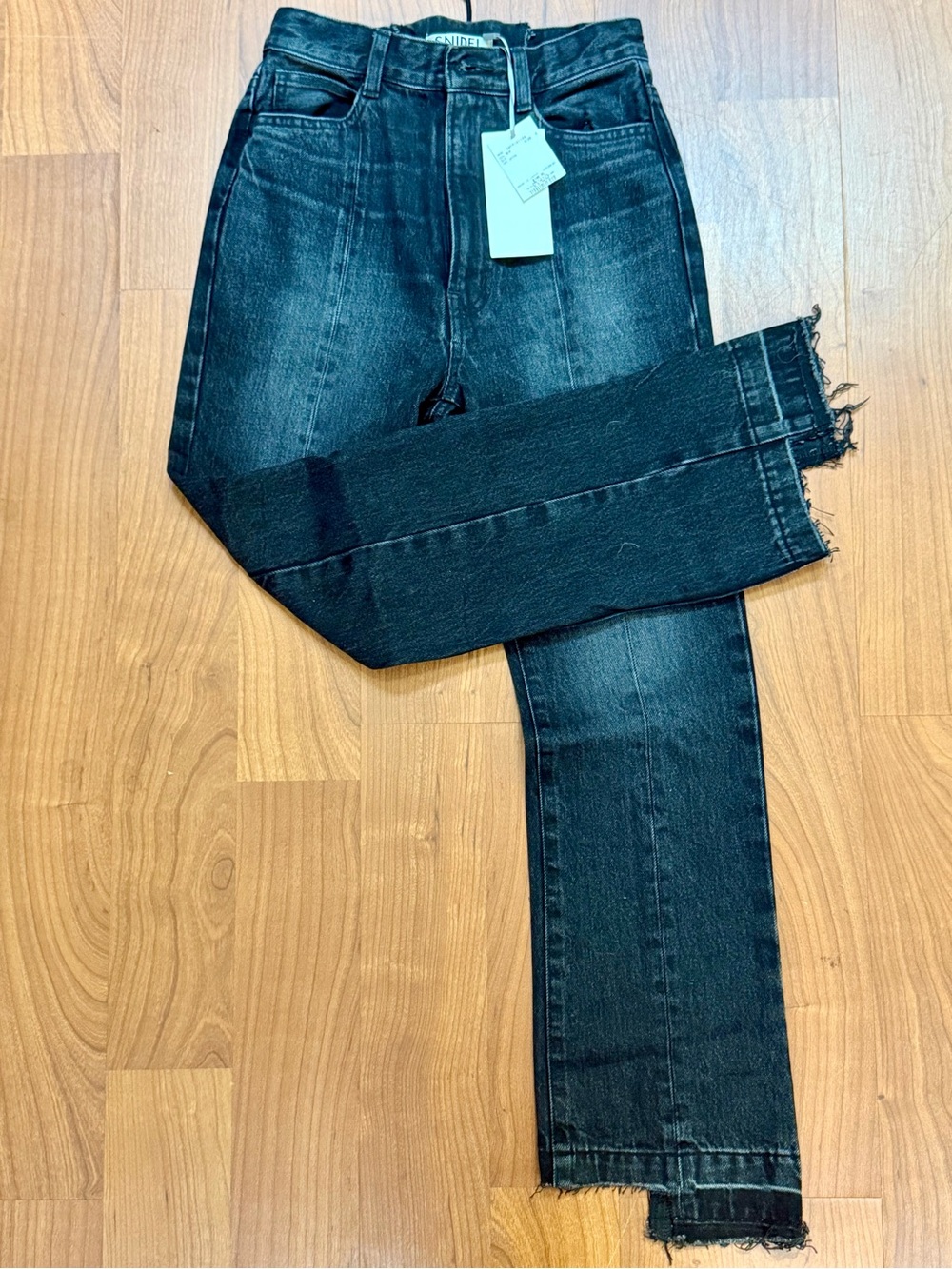 Snidel High-Rise Black Distressed Women's Jeans